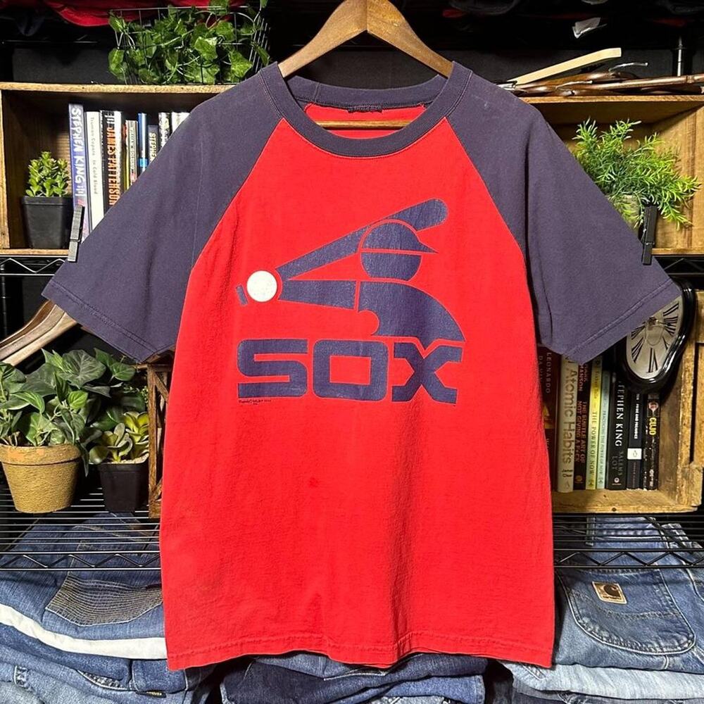 Vintage Y2K Boston Red Sox Tee Navy Blue Red 2000s 2003 MLB Baseball Shirt Large